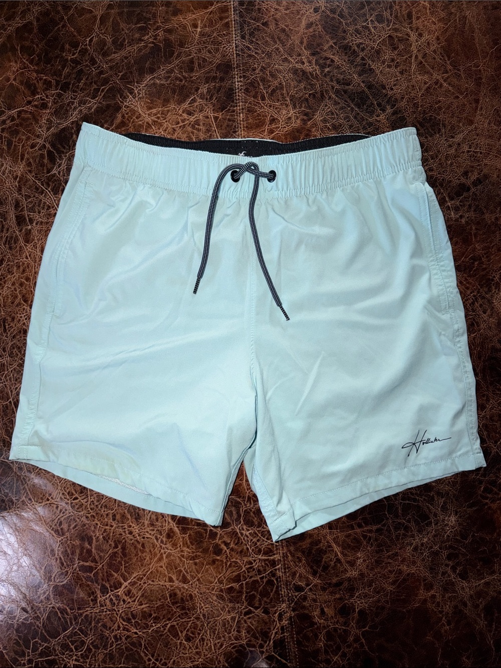 Hollister Light Blue Men's Swim Trunks